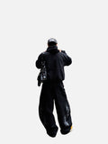 DAXUEN light beige tribal graphic balloon-leg sweatpants