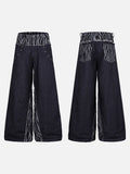 DAXUEN black balloon sweatpants with tribal graphics