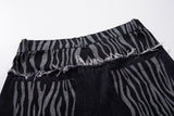 DAXUEN black balloon sweatpants with tribal graphics