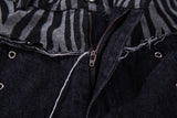 DAXUEN black balloon sweatpants with tribal graphics