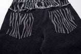 DAXUEN black balloon sweatpants with tribal graphics