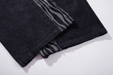 DAXUEN black balloon sweatpants with tribal graphics