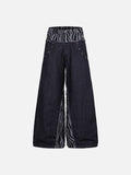 DAXUEN black balloon sweatpants with tribal graphics