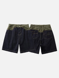 DAXUEN Men's two-tone casual denim shorts