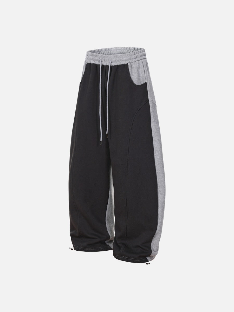 DAXUEN Two-tone loose-fit sweatpants with adjustable drawstrings
