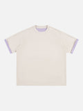 DAXUEN Two-tone oversized short-sleeved t-shirt