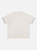 DAXUEN Two-tone oversized short-sleeved t-shirt
