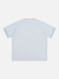 DAXUEN Two-tone oversized short-sleeved t-shirt