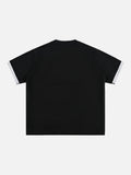 DAXUEN Two-tone oversized short-sleeved t-shirt