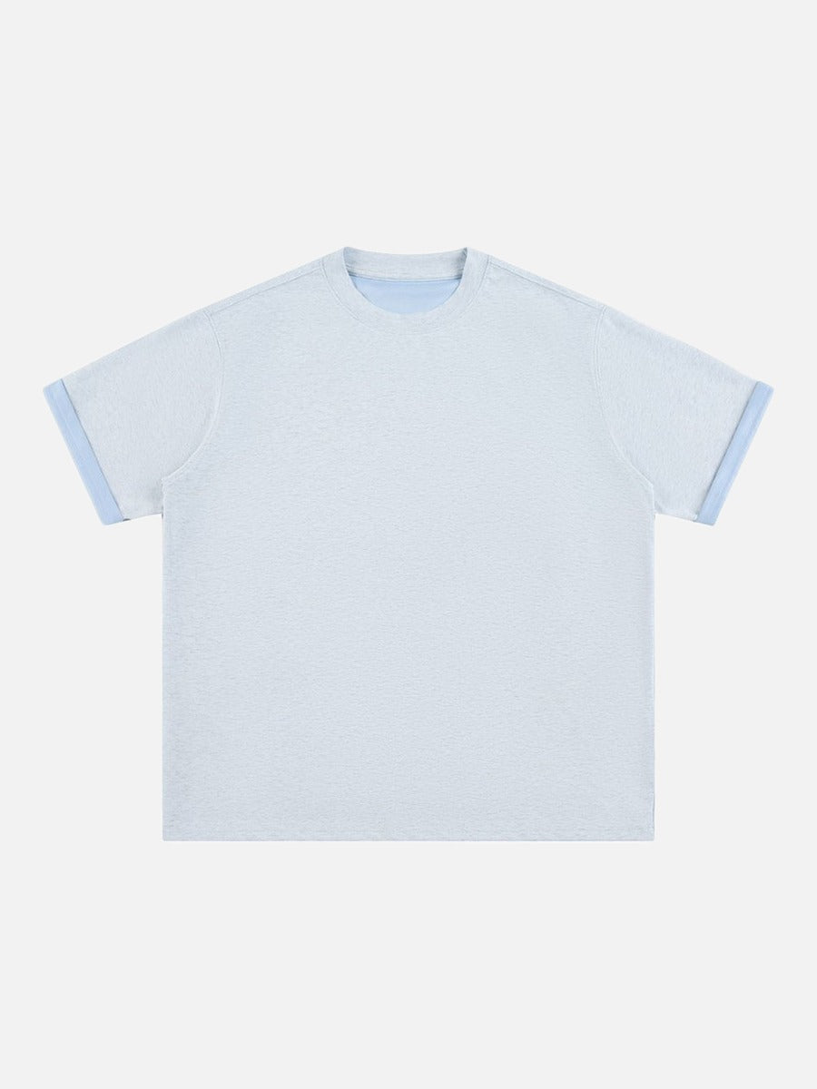 DAXUEN Two-tone oversized short-sleeved t-shirt