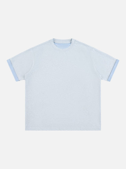 DAXUEN Two-tone oversized short-sleeved t-shirt