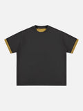 DAXUEN Two-tone oversized short-sleeved t-shirt