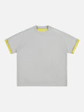 DAXUEN Two-tone oversized short-sleeved t-shirt