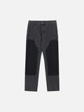 DAXUEN Men's two-tone relaxed fit straight-leg denim jeans