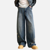 DAXUEN Pair of ultra baggy wide leg star jeans