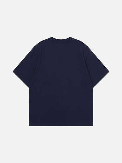 DAXUEN Relaxed fit crew neck t-shirt with graphic print
