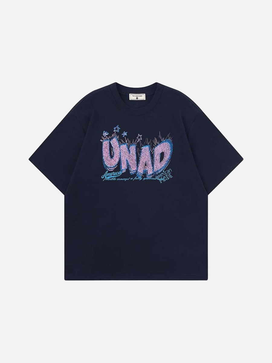 DAXUEN Relaxed fit crew neck t-shirt with graphic print