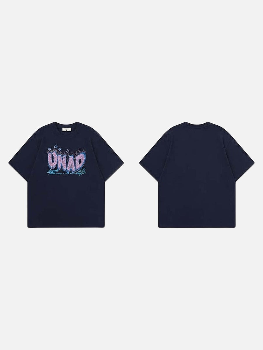 DAXUEN Relaxed fit crew neck t-shirt with graphic print