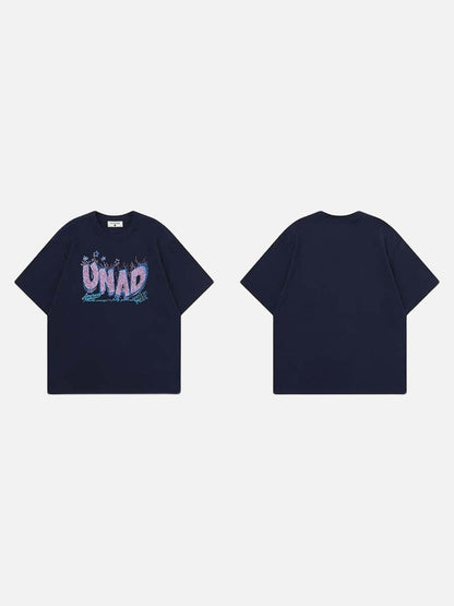 DAXUEN Relaxed fit crew neck t-shirt with graphic print
