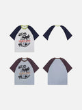 DAXUEN Graphic raglan t-shirt with cat designs