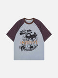 DAXUEN Graphic raglan t-shirt with cat designs