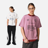 DAXUEN Unloose graphic quarter-zip t-shirt