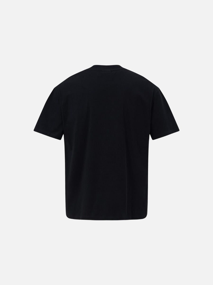 DAXUEN Short-sleeved crew neck T-shirt with carousel horse graphic
