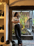 DAXUEN Unusual Carousel Graphic T-Shirt | DAXUEN — model photo