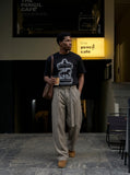 DAXUEN Unusual Carousel Graphic T-Shirt | DAXUEN — model photo