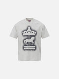 DAXUEN Short-sleeved crew neck T-shirt with carousel horse graphic