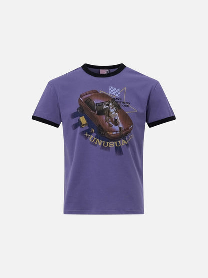 DAXUEN Unusual Original Ringer T-Shirt with cartoon graphics