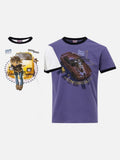 DAXUEN Unusual Original Ringer T-Shirt with cartoon graphics