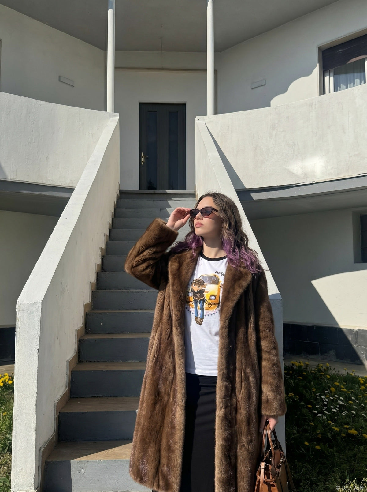 DAXUEN Unusual Original Ringer T-Shirt - DAXUEN — model photo