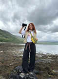 DAXUEN Unusual Peaceful Chaos T-Shirt | DAXUEN — model photo