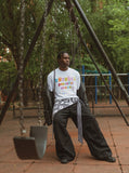 DAXUEN Unusual Peaceful Chaos T-Shirt | DAXUEN — model photo