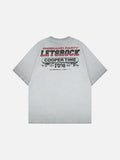 DAXUEN Oversized graphic t-shirt with distressed design