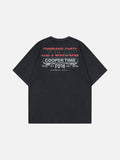 DAXUEN Oversized graphic t-shirt with distressed design