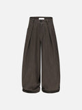 Wide-Leg Balloon Trousers – Casual Pants