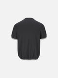 Layered Knit Short Sleeve Polo