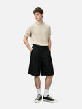 Textured Knit Short Sleeve Sweater