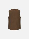 Ribbed Sleeveless Top for Men