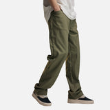DAXUEN Loose-fit utility trousers in olive green and black