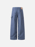 DAXUEN Wide leg utility pants with paint splatter effect