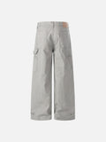 DAXUEN Wide leg utility pants with paint splatter effect
