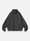 Utility Pocket Oversized Bomber Jacket