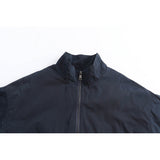DAXUEN dark navy oversized bomber jacket with utility pockets