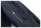 DAXUEN dark navy oversized bomber jacket with utility pockets