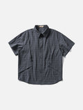 DAXUEN Short-sleeved button-up shirt with utility pockets