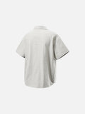 DAXUEN Short-sleeved button-up shirt with utility pockets