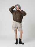 DAXUEN Loose-fitting utility shorts with pockets and belt
